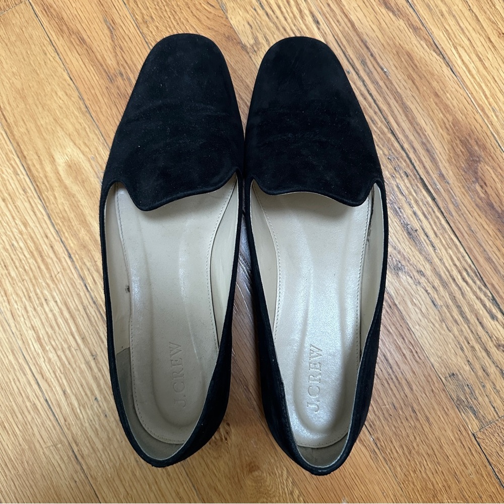 J. Crew Black Suede Loafers
